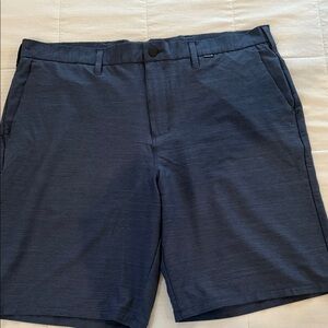 Hurley Dark Blue Flat Front Shorts